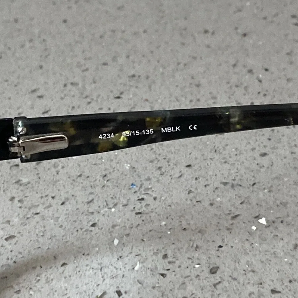 HELIUM PARIS Eyeglasses FRAMES ONLY 4234 MBLK 53 [] 15 135 Flex Hinges Italy